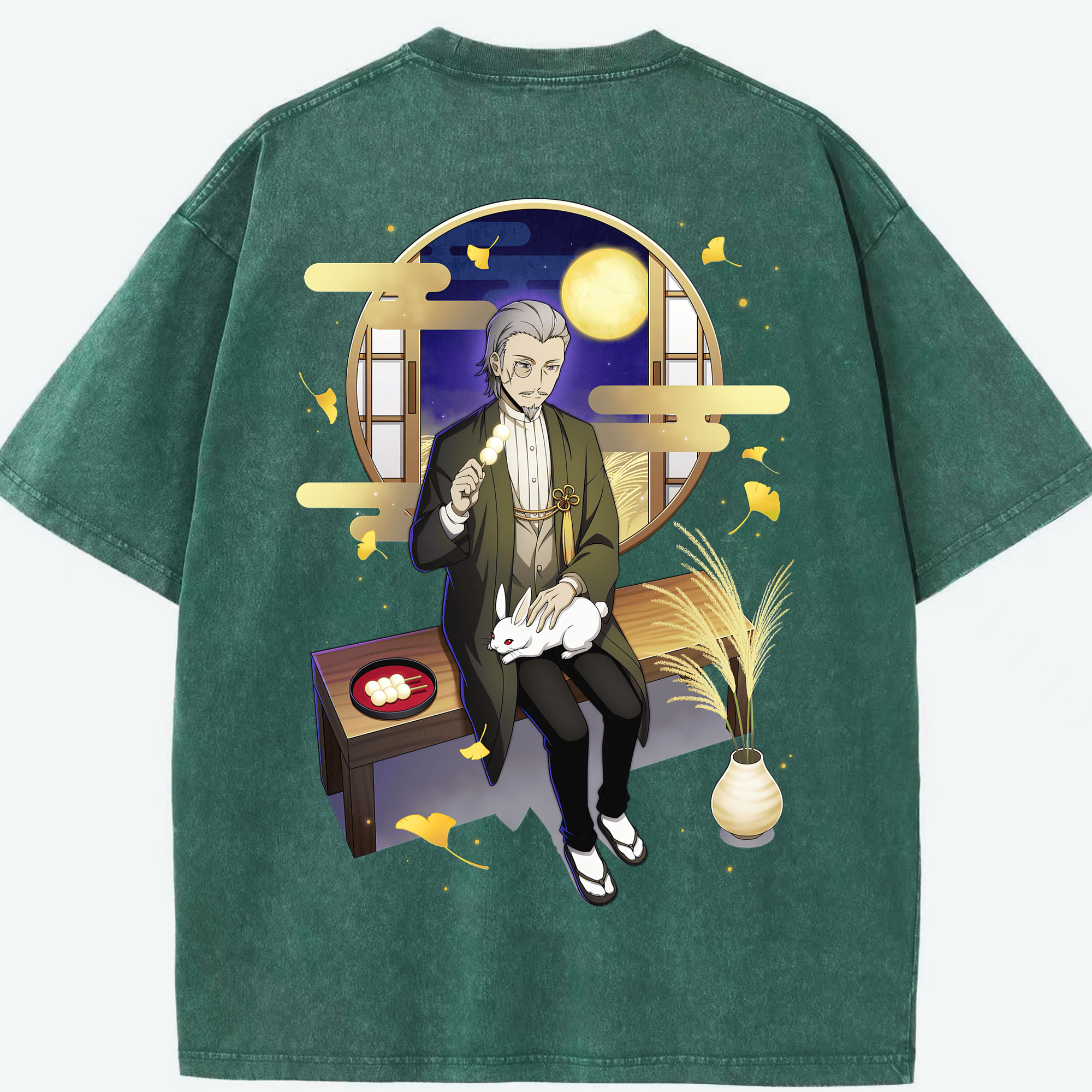 （画像用） 文豪ストレイドッグス Bungo Stray Dogs 綿100% ヴィンテージ風 半袖Tシャツ（背面プリント）